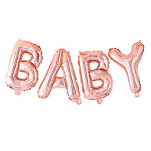 Load image into Gallery viewer, Rose Gold Baby Shower Balloon Bunting