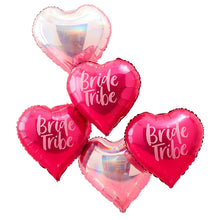 Load image into Gallery viewer, Pink & Iridescent Bride Tribe Hen Party Balloons