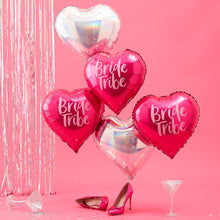 Load image into Gallery viewer, Pink & Iridescent Bride Tribe Hen Party Balloons