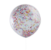 Load image into Gallery viewer, GIANT MULTICOLOURED CONFETTI FILLED BALLOONS