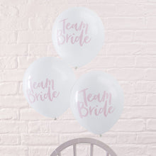 Load image into Gallery viewer, Pink &amp; White Hen Party Balloons - Team Bride

