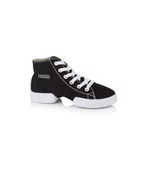 Brooklyn Canvas Split Sole Dance Boot  Baseball Style Dance Boot, Black.