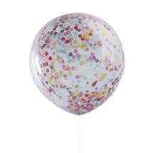 Load image into Gallery viewer, GIANT MULTICOLOURED  CONFETTI FILLED BALLOONS
