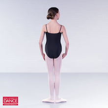 Load image into Gallery viewer, RAD Approved Grace Princess Line Camisole Pleat Front Leotard Black
