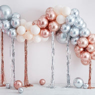 Balloon Arch Kit (Chrome and Cream)